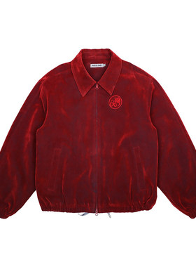 NATURAL HOTEL植绒牛仔夹克棉服岩灰色条纹A摆中长半裙