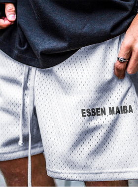 潮牌运动裤男健身短裤夏季速干宽松薄款跑步透气健身训练五分裤子