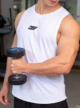 速干运动背心ins男士无袖坎肩训练上衣宽松夏跑步肌肉篮球休闲潮