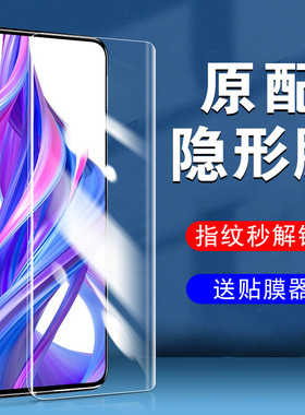 华为HLK一AL00水凝膜荣耀9X手机aloo钢化9xpro华hlkal-10hkl荣hlkaloo九x90pro叉x的xpor壳honor9xhlk屏hik模