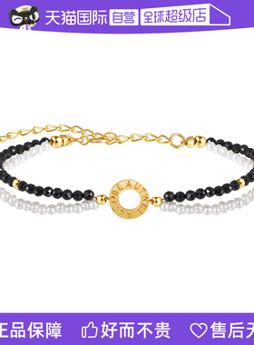 黑曜石米粒珠个性简约叠戴手链女