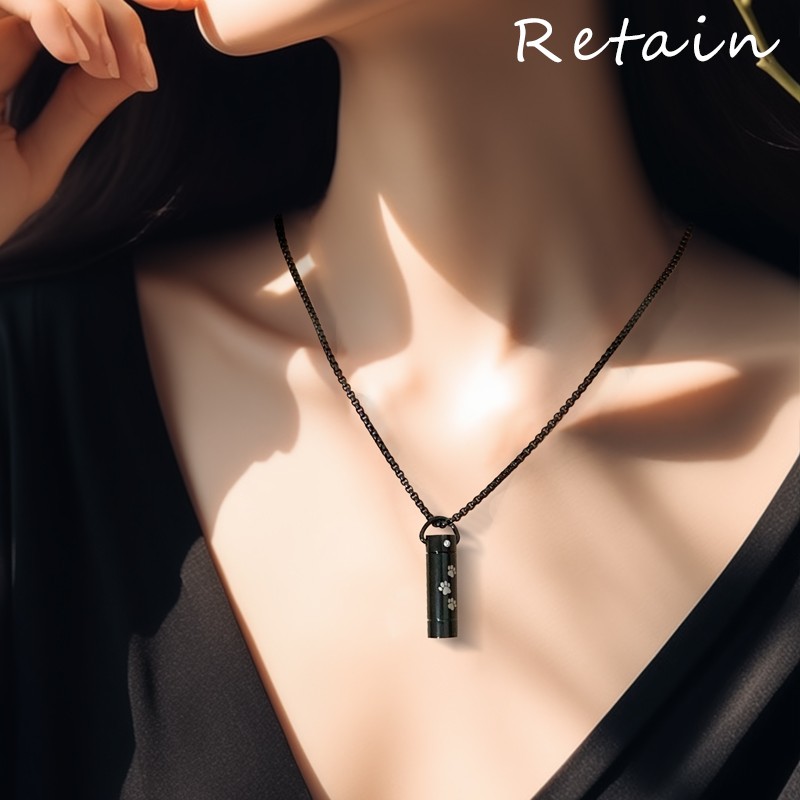宠物纪念品猫咪狗怀念项链胡须毛发收藏吊坠男女可打开定制挂坠