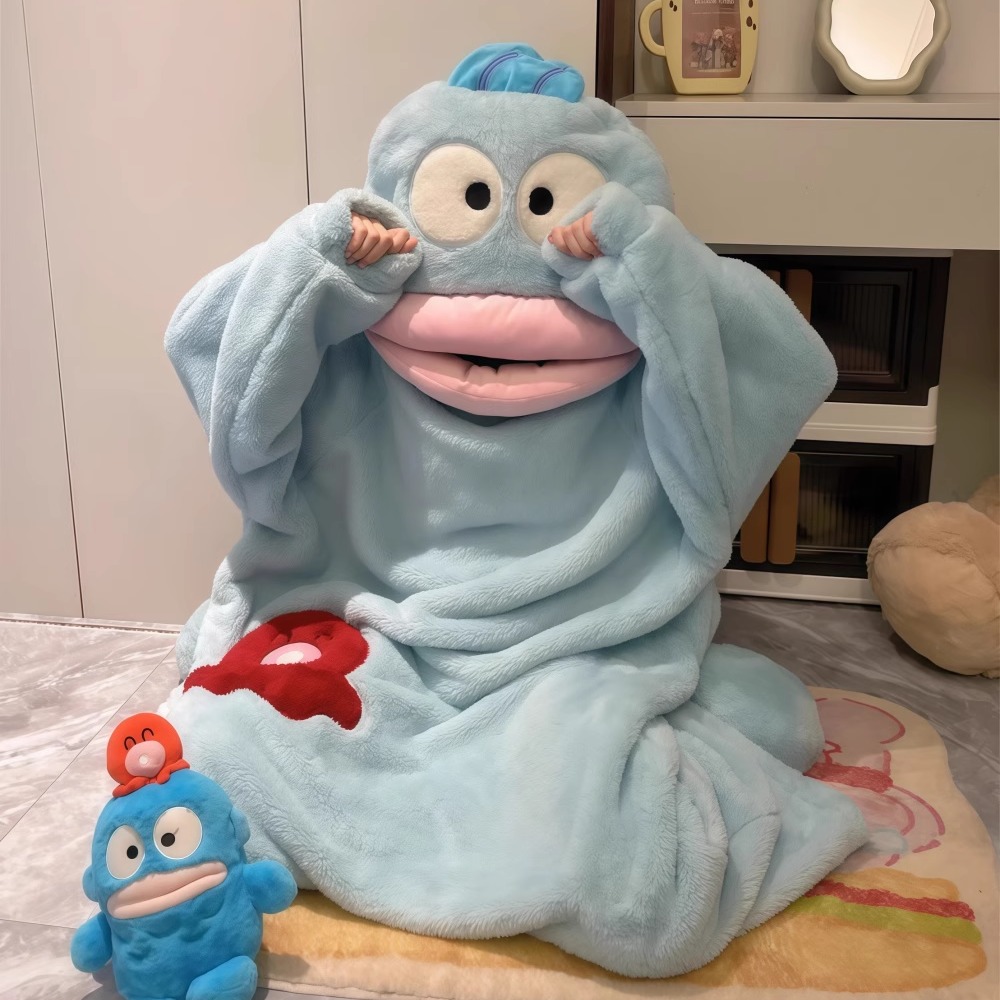 小丑鱼连体珊瑚绒卡通睡袍