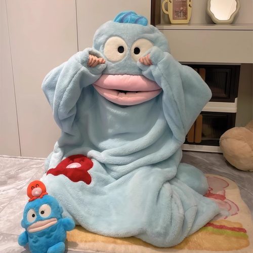 小丑鱼连体珊瑚绒卡通睡袍