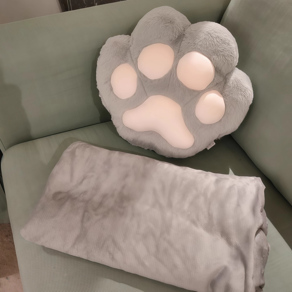 猫爪抱枕两用二合一空调毯子办公室靠枕午休枕靠枕汽车腰靠加logo,居家布艺,抱枕被,淘宝优惠券,粉丝福利购,淘宝优惠卷