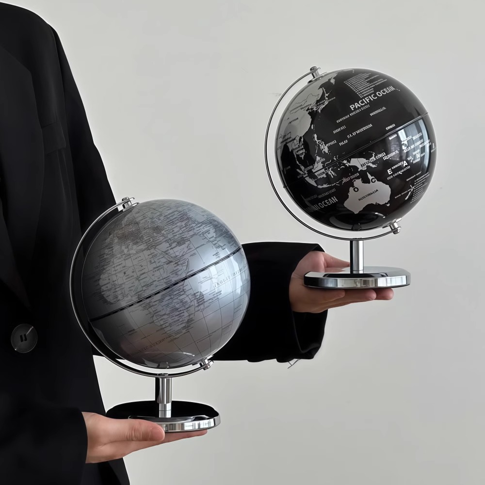全英文地球仪小号桌面摆件解压