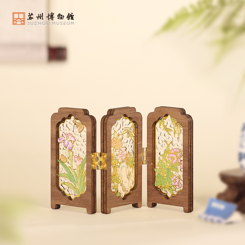 苏州博物馆屏风摆件冰箱贴