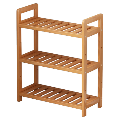 微茂全竹置物架结实稳固收纳书架