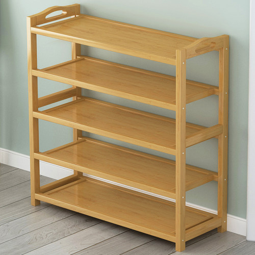 微茂楠竹平板鞋架多层家用置物架