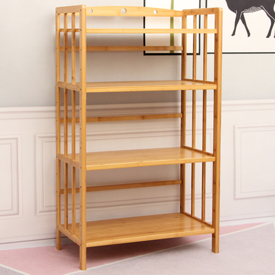 微茂全楠竹置物架材质环保耐用