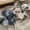 毛呢2024秋冬新款 百搭温柔头饰女士ins风发圈 毛呢大肠圈日系韩版