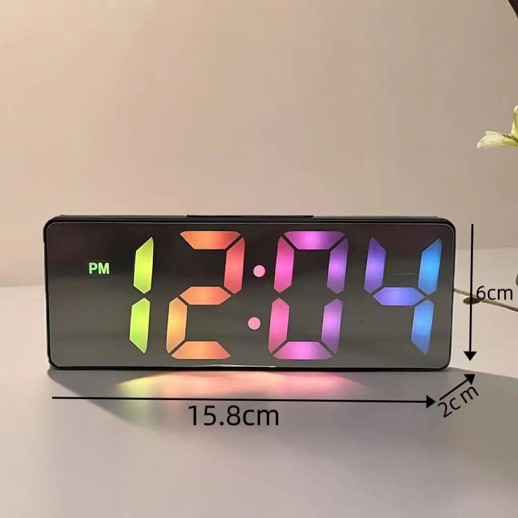LED温度显示电子钟床头简约学生个性夜光静音数字时钟闹钟日期
