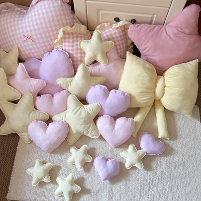 Starry 原创设计爱心抱枕装饰星星抱枕装饰拍照道具