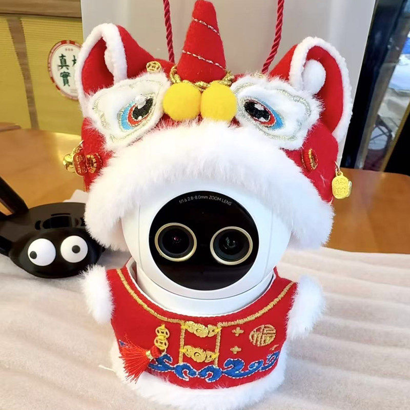 摄像头私密装饰新年拜年服遮挡摄像头改造头套外观配件监控器装扮