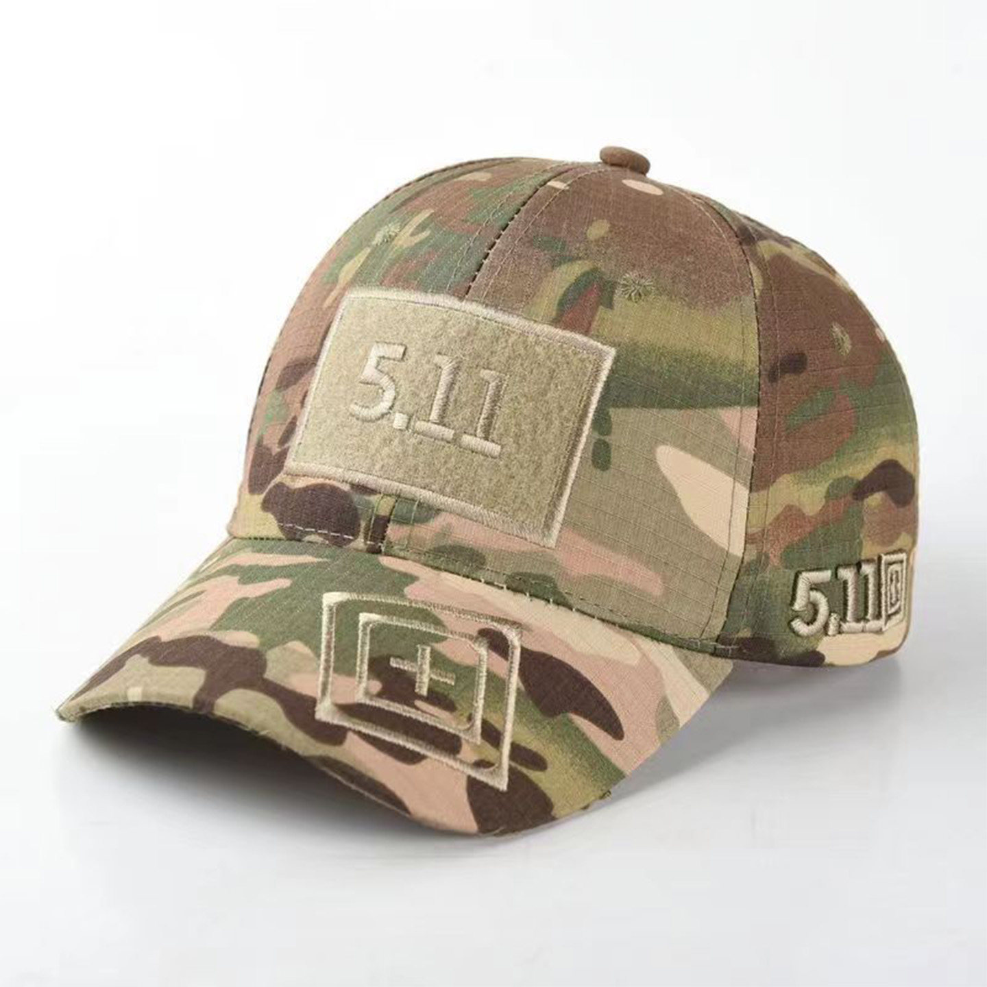 迷彩棒球帽男跨境魔术贴511刺绣户外运动防晒遮阳女军迷作训帽子