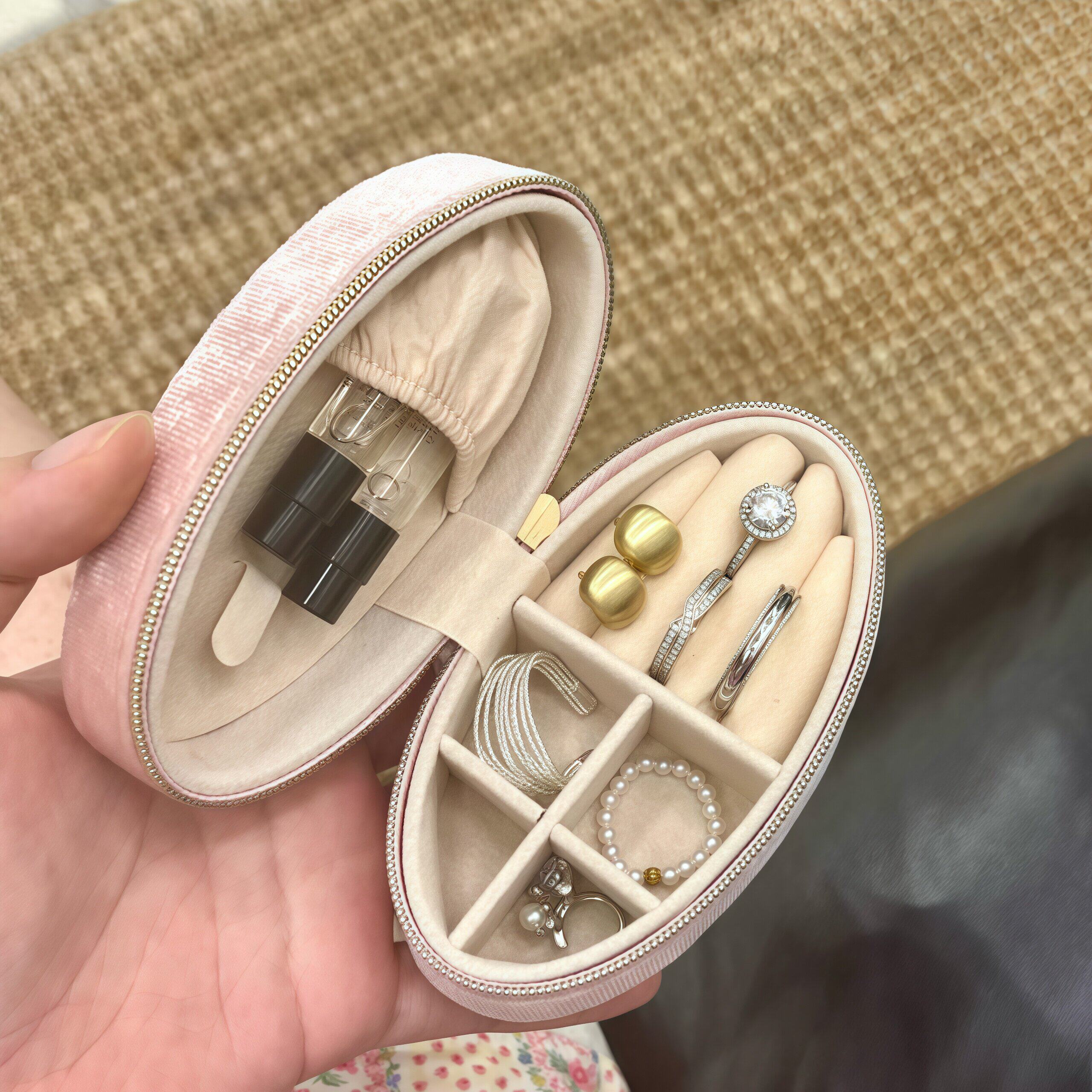 【实用主义】项链戒指收纳盒而耳钉耳环饰品精致小巧轻奢首饰盒
