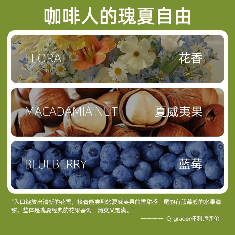 布蕾克瑰夏系列咖啡豆手冲意式