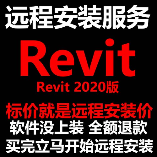 Revit软件2020版软件远程安装/帮下载软件/帮安装软件/帮激活软件
