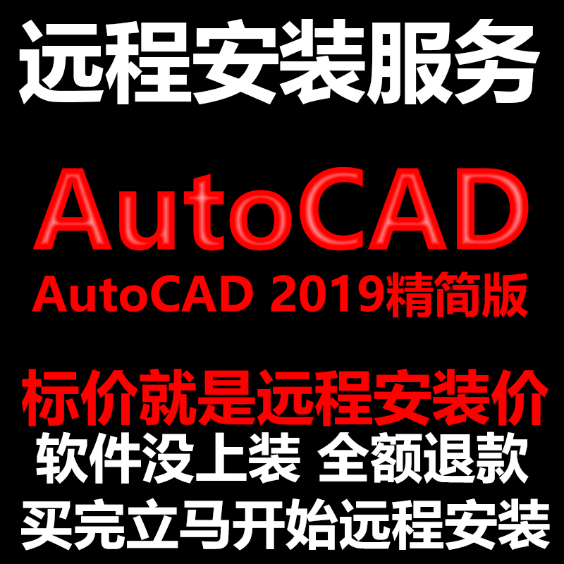 AutoCAD精简版2019CAD软件远程安装帮下载/安装/激活