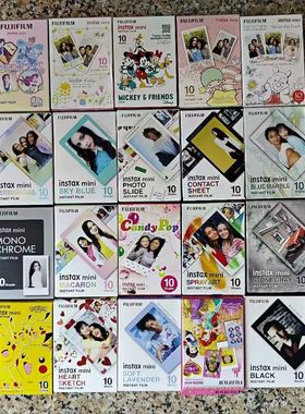 富士拍立得白边/花边三寸相纸mini7+/7c/7s/8/9/11/25/90