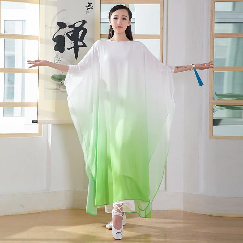 中国风文艺禅舞服女宽松洋装 禅修服禅服 居士服瑜伽服茶服套装
