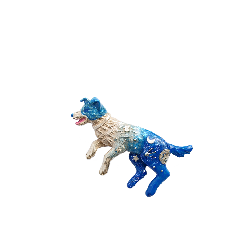 Palnartpoc设计师款太空狗胸针