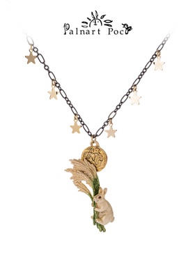 Palnart poc芒草兔子可爱日系软妹原创百搭女项链设计感小众温柔