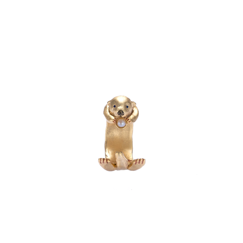 Palnartpoc日本手作水獭戒指