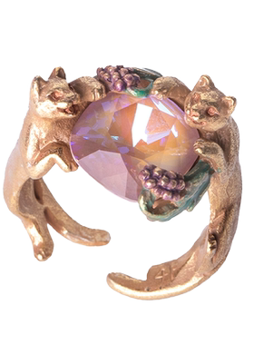 palnartpoc女黄铜手作戒指