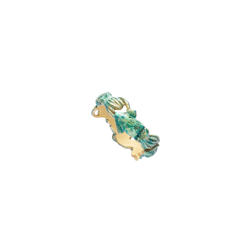 Palnartpoc原创夜光鱿鱼戒指