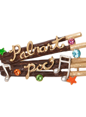 Palnartpoc手指饼干毛衣胸针