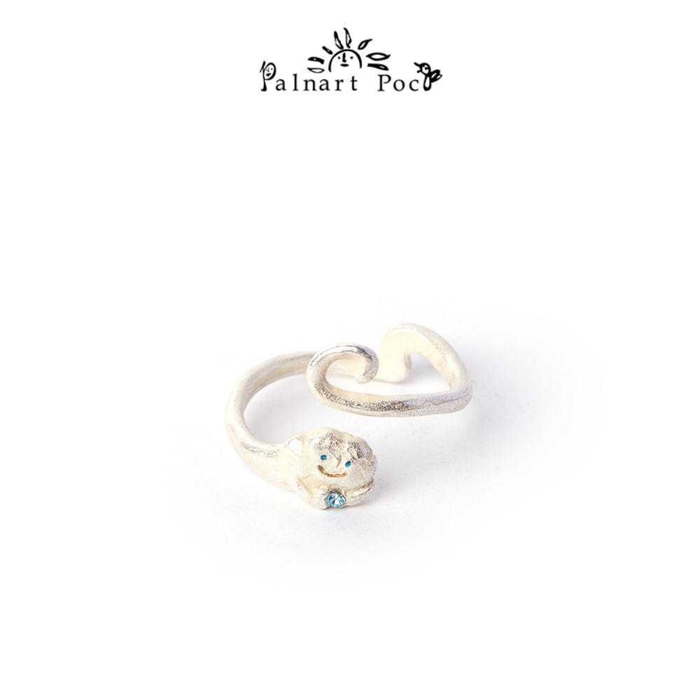 Palnart poc原创设计风中的云戒指天气可爱日本手作可调节礼物