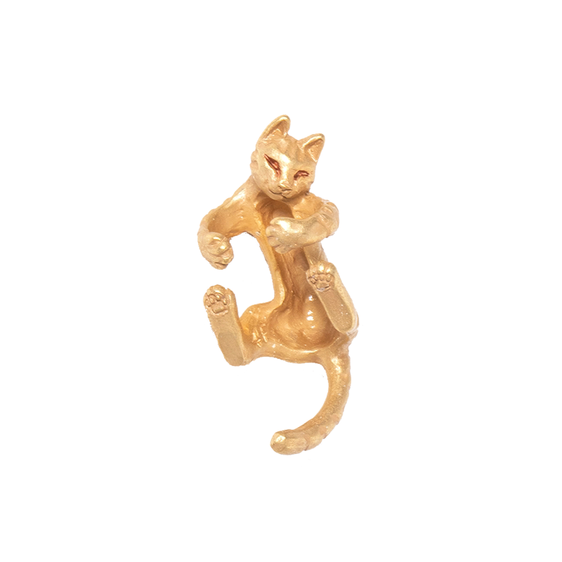 Palnartpoc耳挂手作虎斑猫合金