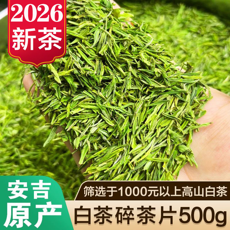 安吉白茶碎茶片 2025新茶白茶高碎 明前甘醇白茶片 白茶500g散装