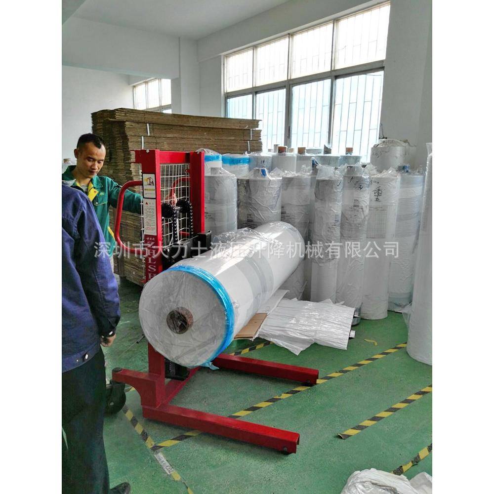 脚踩堆高车简易式医升高车升降装卸车500kg手动堆高叉车