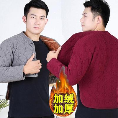 护肩套保暖肩周炎秋冬男士专用睡觉防寒德绒中老年颈椎加绒坎披肩