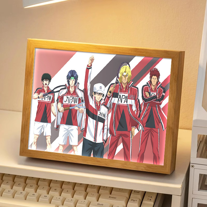 网球王子灯光画二次元动漫周边蓝牙音响摆件电竞房氛围相框小夜灯