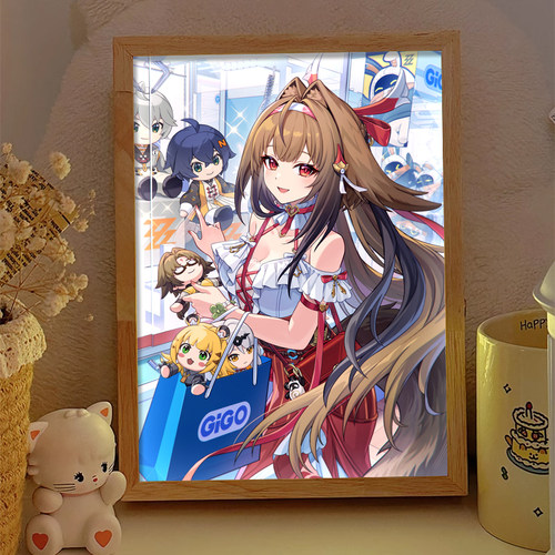 叶瞬光游戏人物周边镜子灯光画送朋友发光礼物摆画卧室音响小夜灯