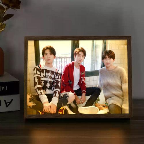 TFBOYS灯光画王俊凯易烊千玺王源摆件卧室小夜灯生日礼物镜子相框