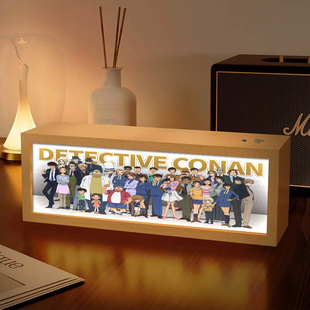 名侦探柯南灯光画怪盗基德周边手办小夜灯床头桌面摆件生日礼物