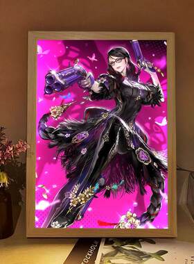 猎天使魔女贝优妮周边灯光画卡通动漫同人模型吧唧小夜灯生日礼物
