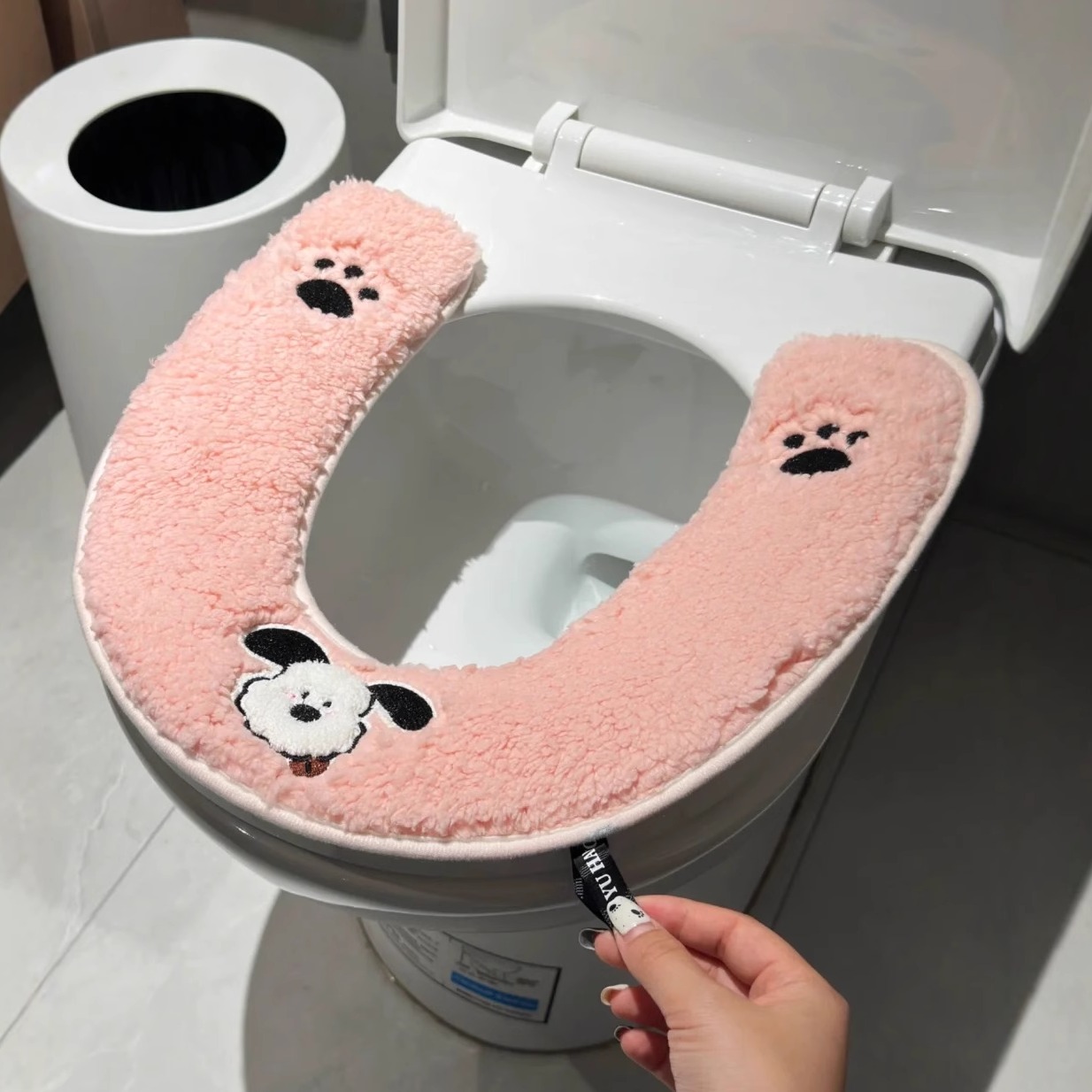 毛绒绒的马桶垫冬天不再冻pp了！