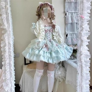 Lolita洛丽塔连衣裙 小众甜美设计感蔷薇执事公主裙温柔可爱二次元