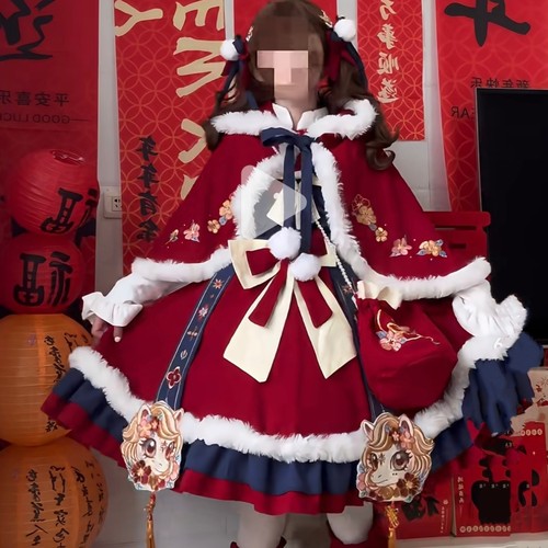 马年款【穗穗】原创Lolita中华风新年战袍跨年服拜年加绒全款