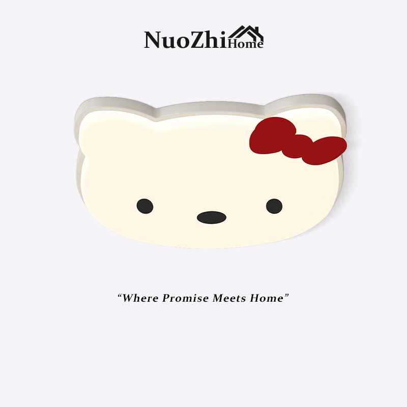 儿童房间吸顶灯创意卡通kitty猫全光谱护眼可爱少女公主房卧室灯