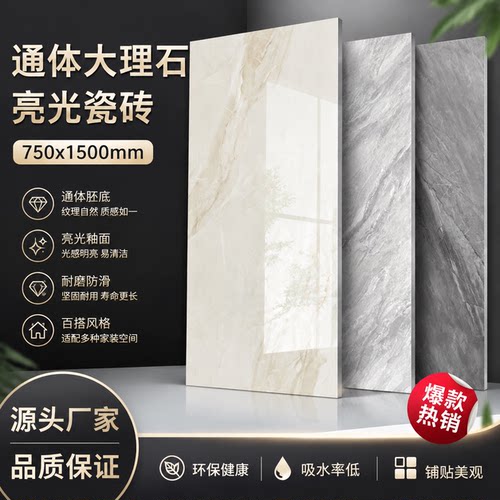 广东佛山瓷砖750x1500通体大理石