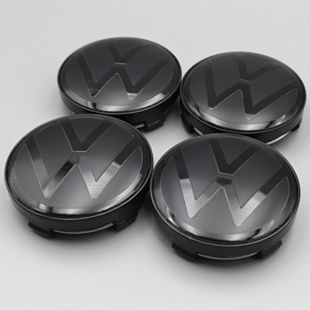 大众全黑轮毂中心盖迈腾B9途昂帕萨特Pro凌渡L探岳L车轮胎标志盖