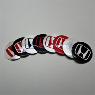 4个价 个性改装本田Honda轮毂盖金属标志贴片56/65mm车轮胎盖标贴
