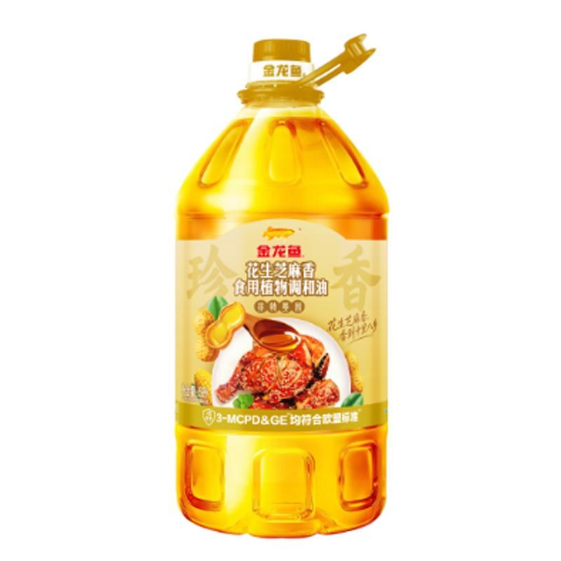 金龙鱼非转基因 花生芝麻香食用调和油 5L/桶家用商用烹饪食用油
