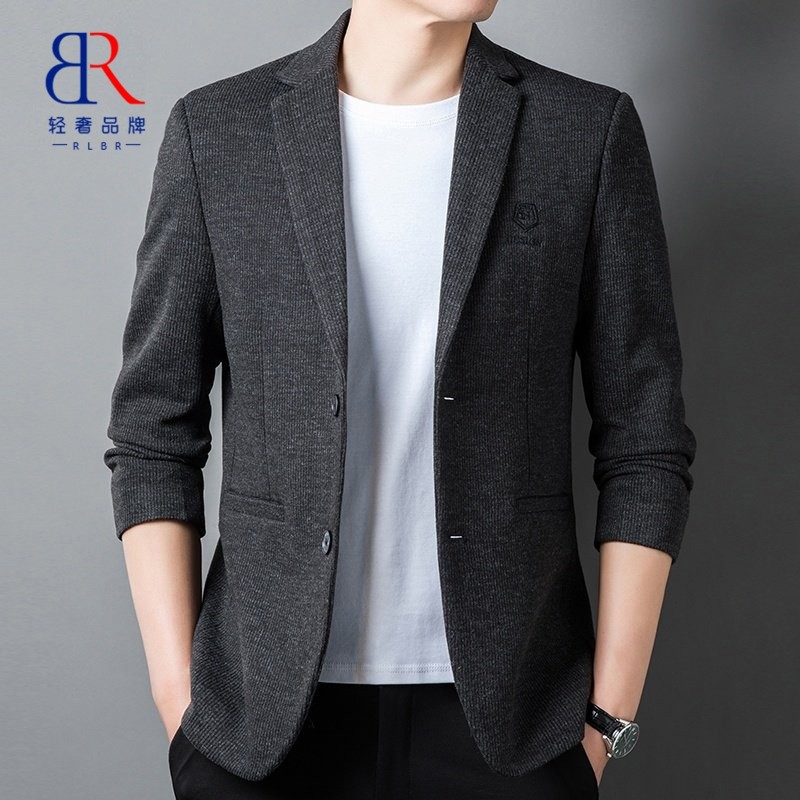 RLBR休闲西装外套男士春秋季新款正装商务时尚高级感西服便服单西